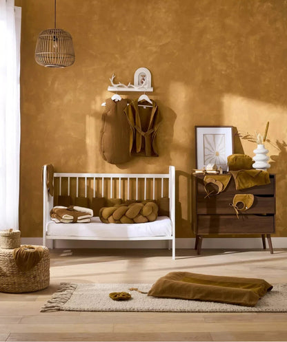 Couverture peluche double gaze & microfibre - HAVANE BB Cigogne