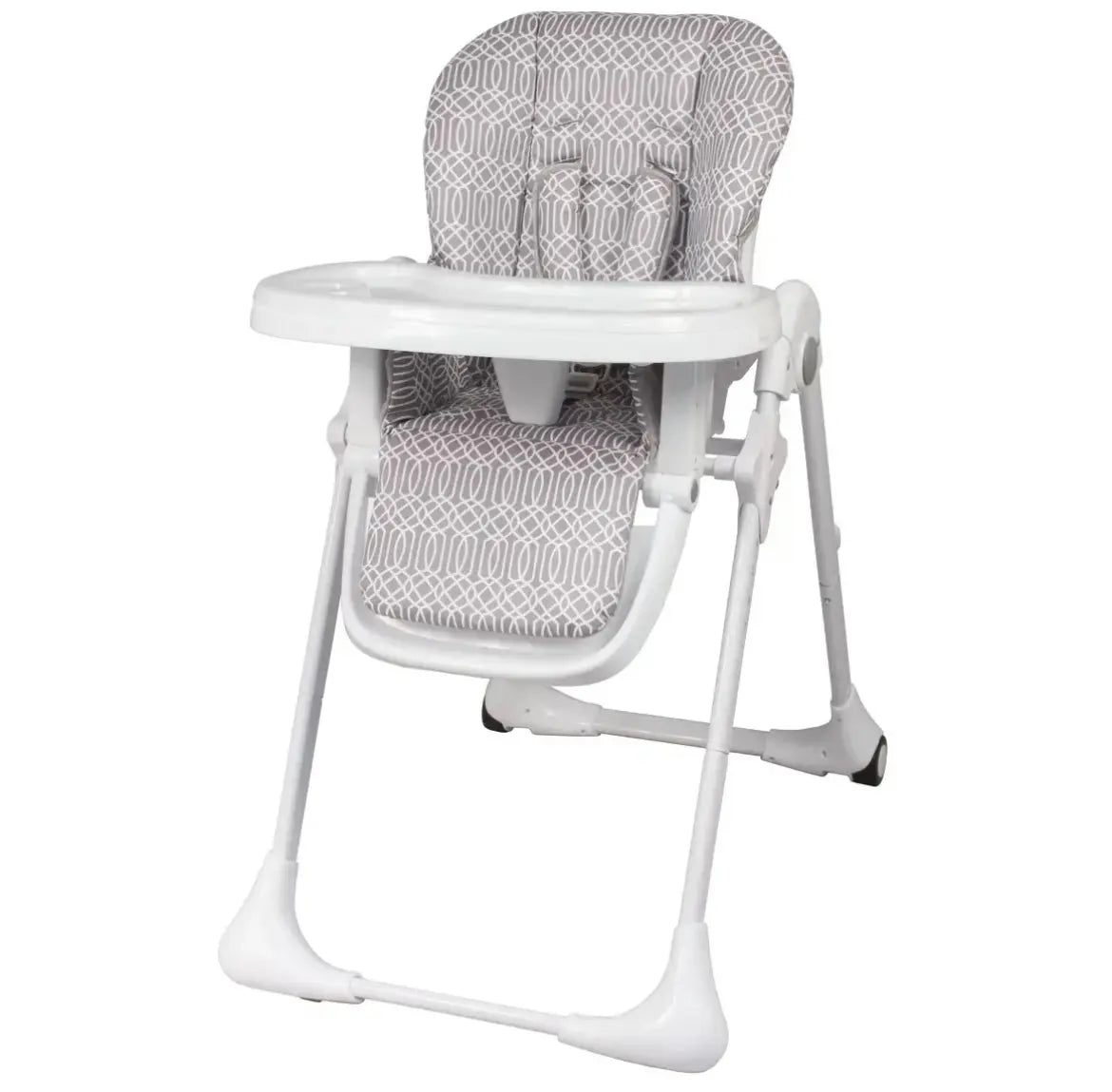 Chaise Haute - Grise à Motif Looping