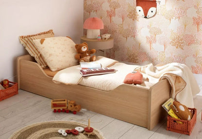 Couvre lit bébé 90x140 cm en double gaze de coton - ORSINO BB Cigogne