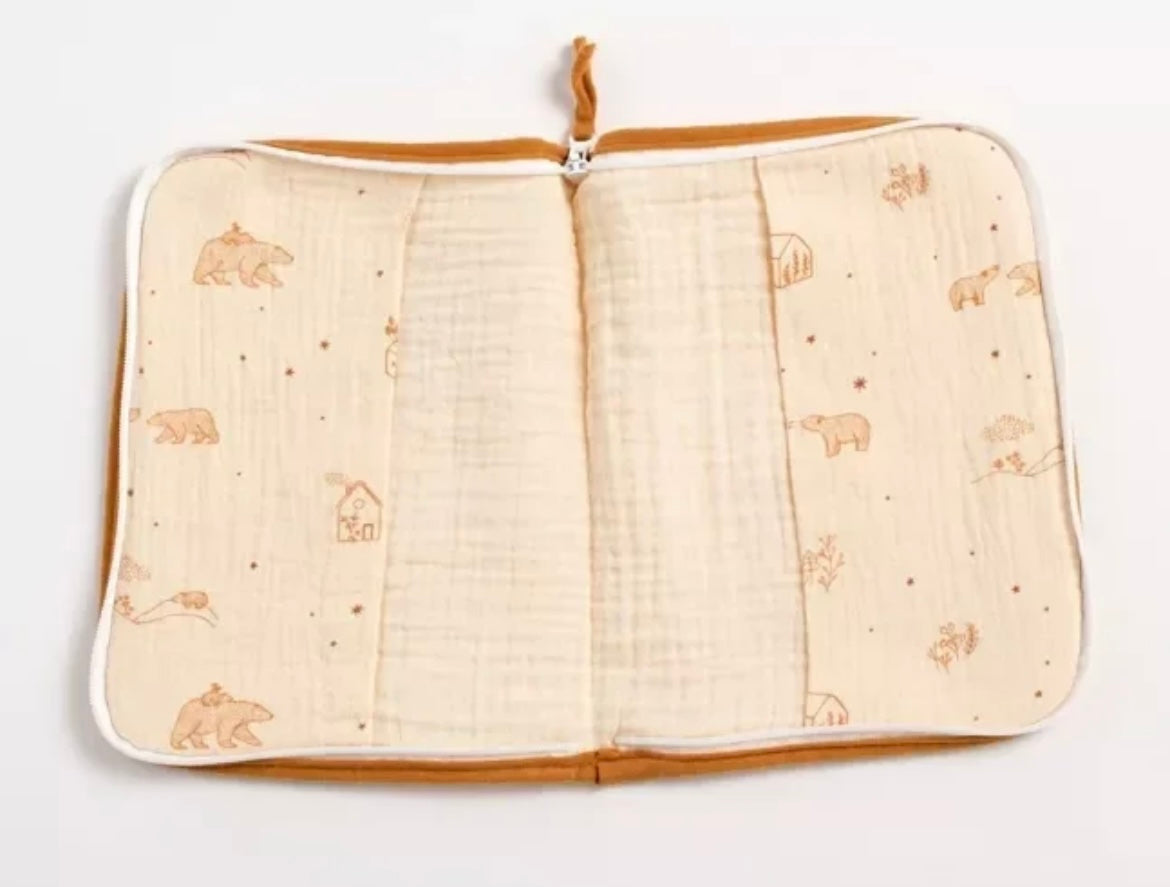 Protège carnet de santé en double gaze de coton - ORSINO
