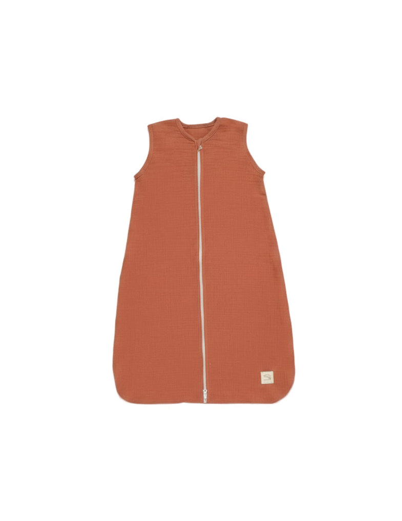 Gigoteuse d'été bébé en double gaze de coton - UNI TERRACOTTA BB Cigogne