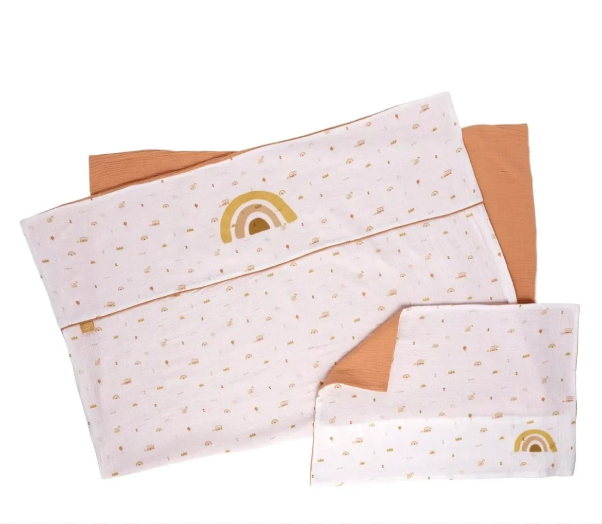 Housse de couette + Taie oreiller - SUNLIGHT BB Cigogne