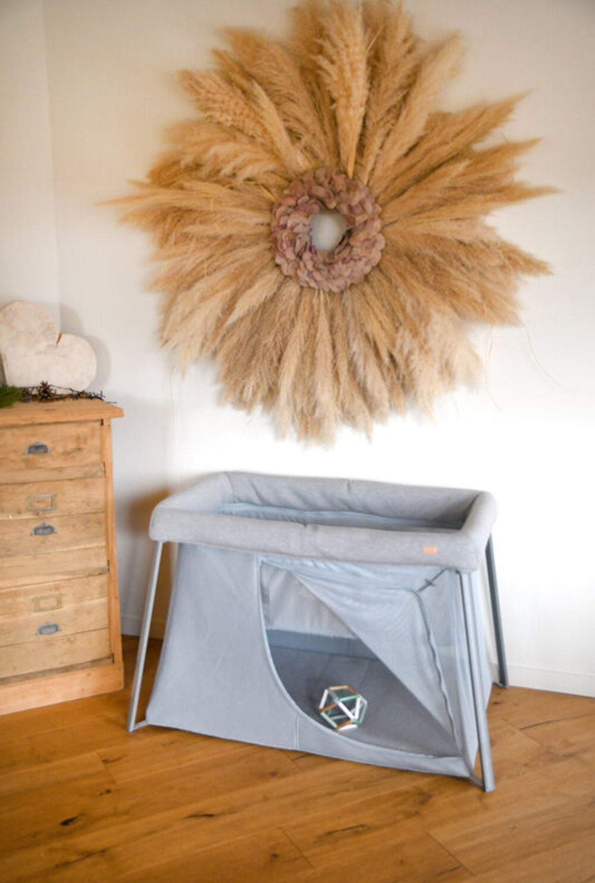 Nouveauté ! BEABA, Lit parapluie 3 en 1 - Eazy sleep - Gris chiné / Galet BB Cigogne