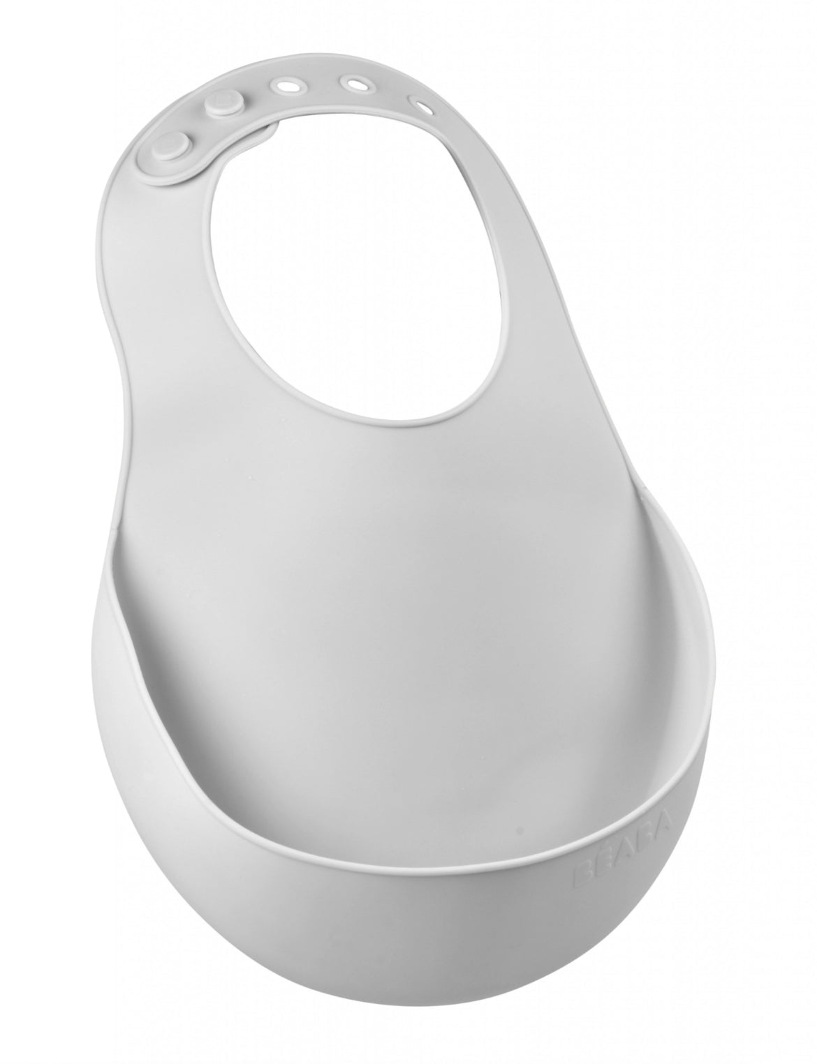Bavoir silicone BEABA - GRIS BB Cigogne