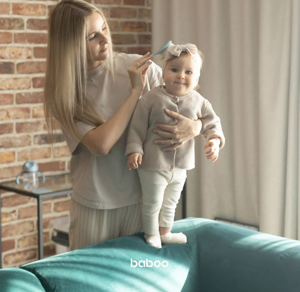 Kit brosse BABOO - BLEU BB Cigogne