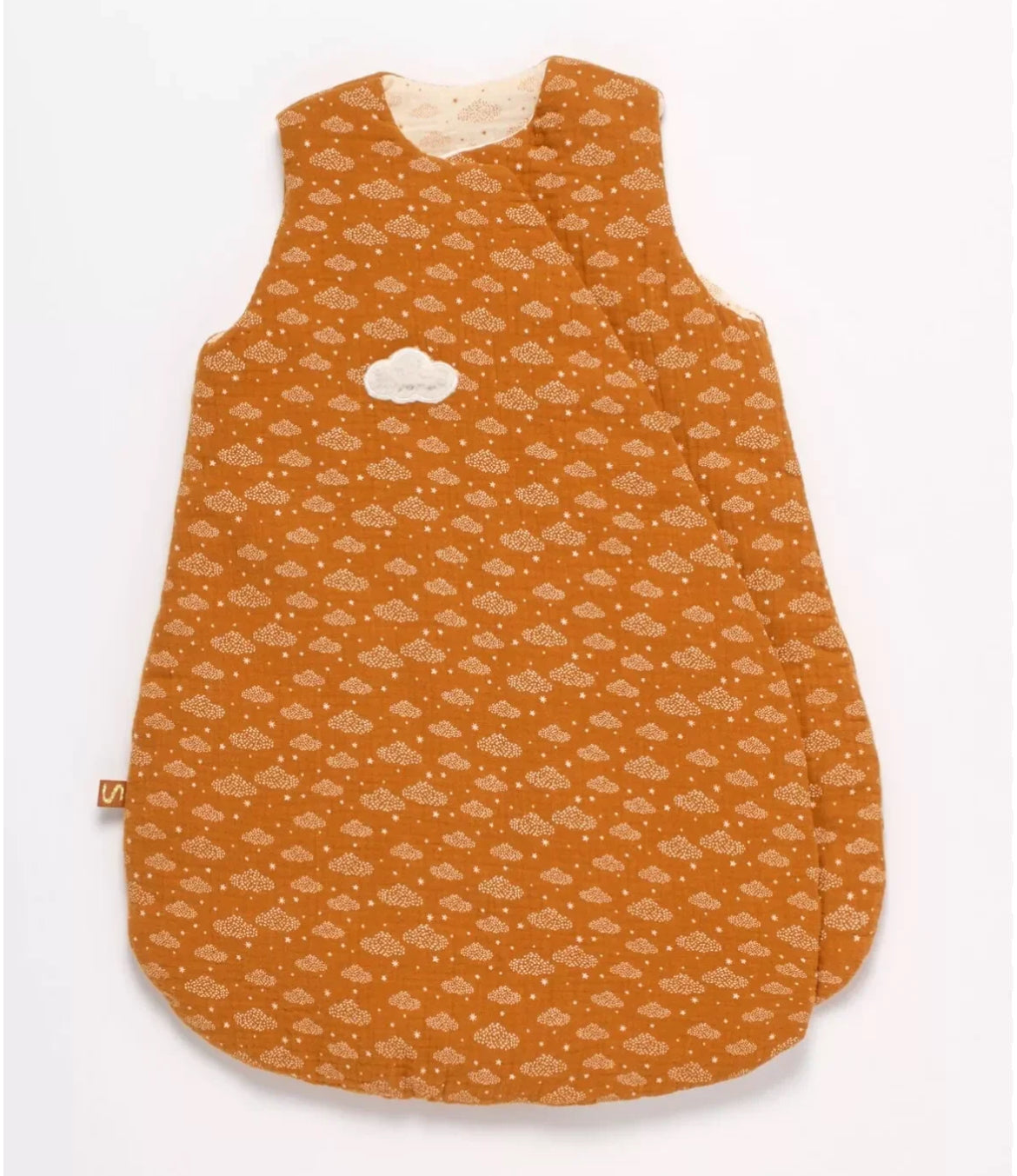 Gigoteuse bébé hiver croisée en double gaze de coton (Taille naissance) - ORSINO BB Cigogne