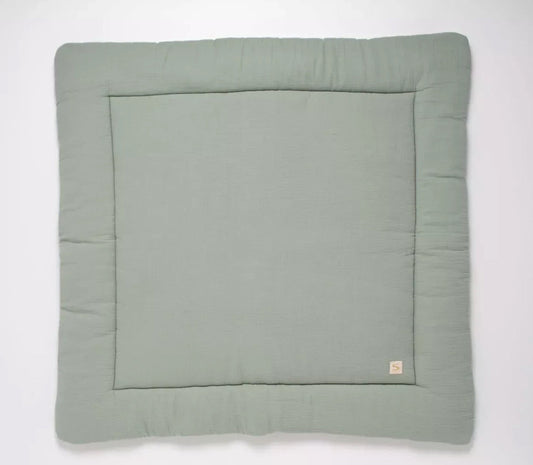 Grand tapis de jeu en double gaze de coton - UNI SAUGE BB Cigogne