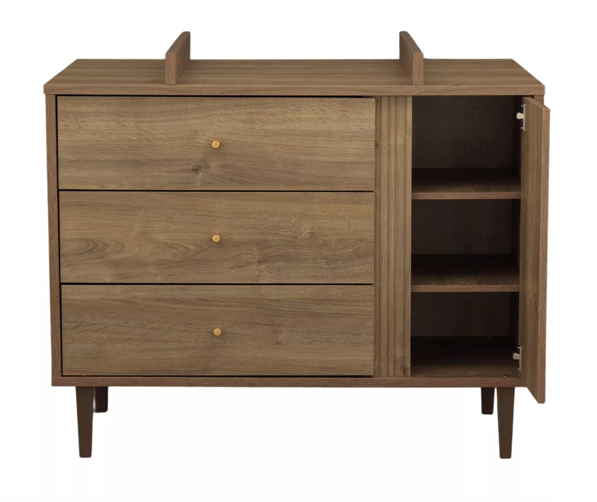 Commode 3 tiroirs et 1 porte Mokka Sauthon