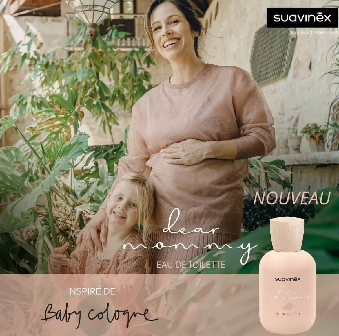 SUAVINEX, PACK DEAR MOMMY + BABY COLOGNE BB Cigogne