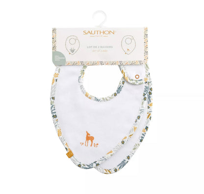Lot 2 bavoirs - PROMENONS NOUS BB Cigogne