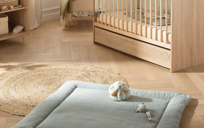 Grand tapis de jeu en double gaze de coton - UNI SAUGE BB Cigogne