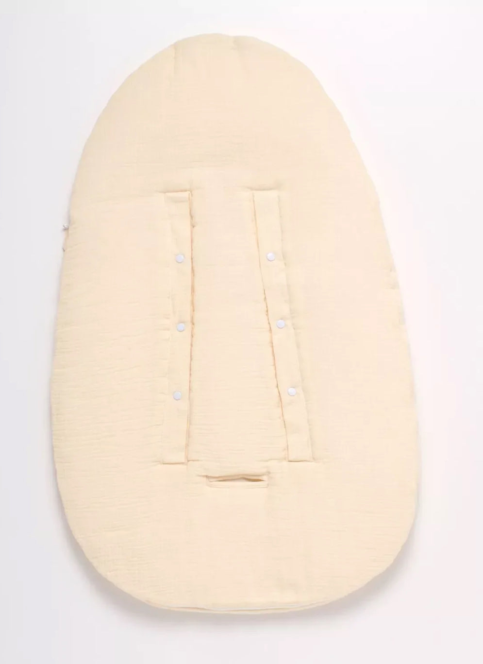 Nid d'ange bébé 5 attaches en double gaze de coton - UNI VANILLA BB Cigogne