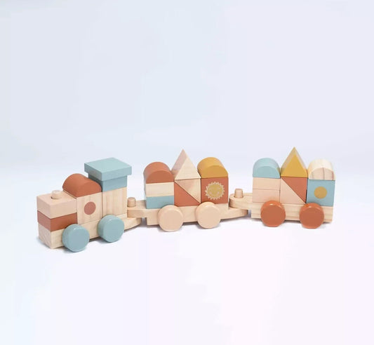 Train empilable bois FSC BB Cigogne