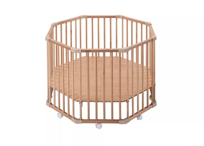 Parc Basile octogonal + tapis Rose COMBELLE