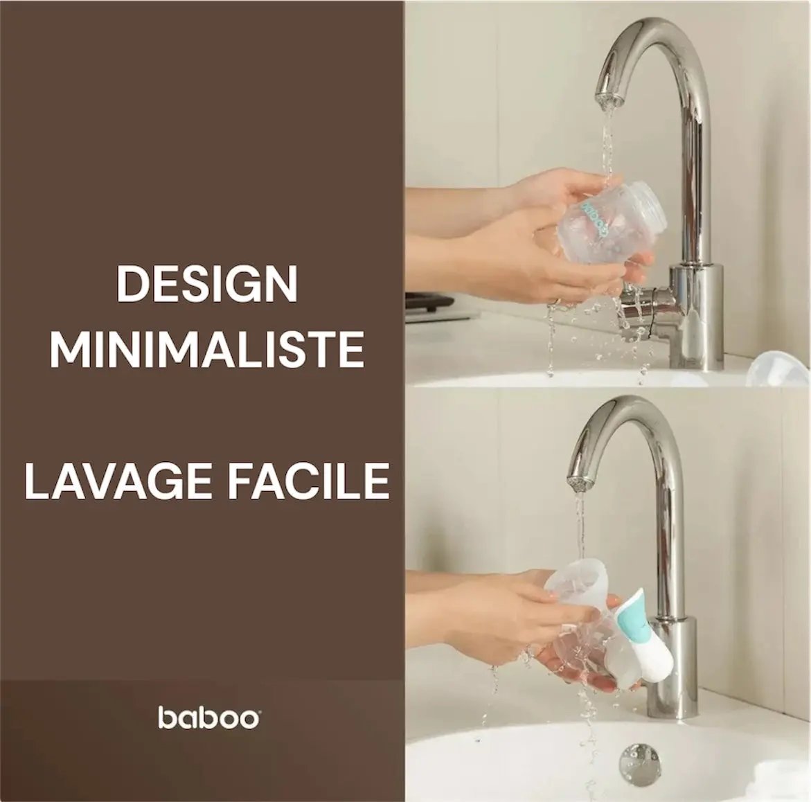 Tire-lait manuel BABOO avec 4 niveaux de puissance d'aspiration BB Cigogne