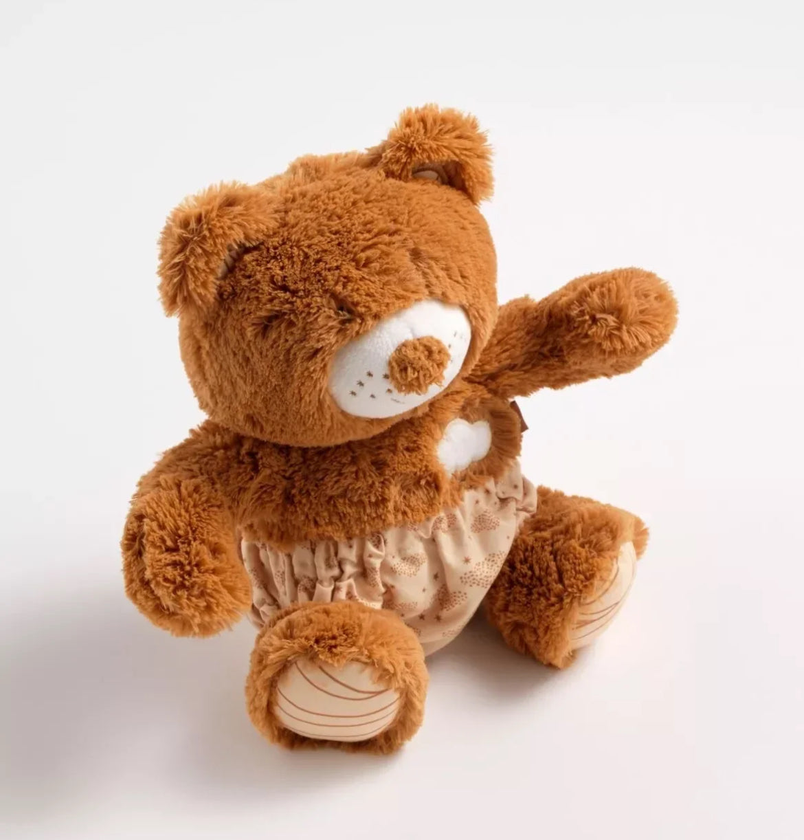 Peluche ours marron avec détails brodés - ORSINO BB Cigogne