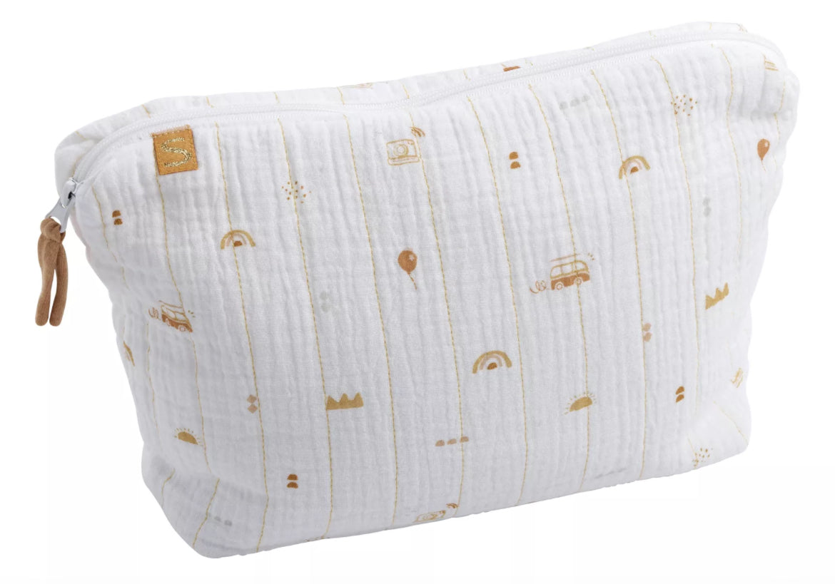 Trousse de toilette + Carrés éponges - SUNLIGHT BB Cigogne