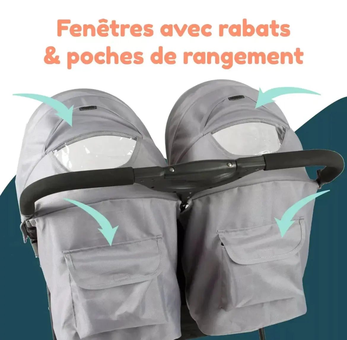 Poussette Double Looping