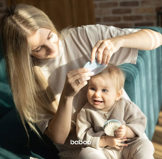 Kit brosse BABOO - BLEU BB Cigogne