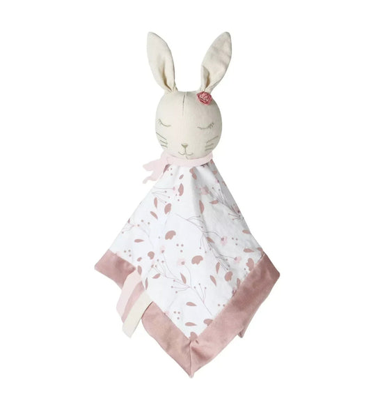 Doudou lapin rose et lily - BLANC/ROSE BB Cigogne