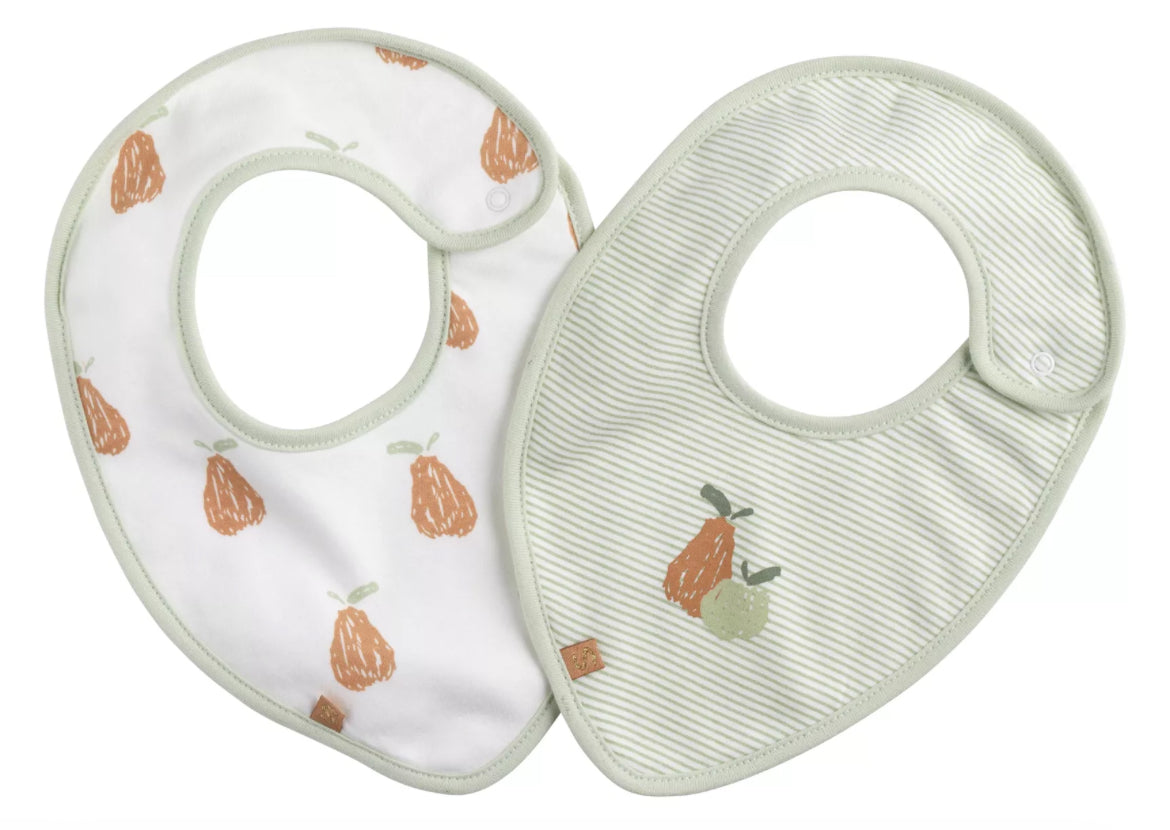 Lot 2 bavoirs - BOTANICA BB Cigogne