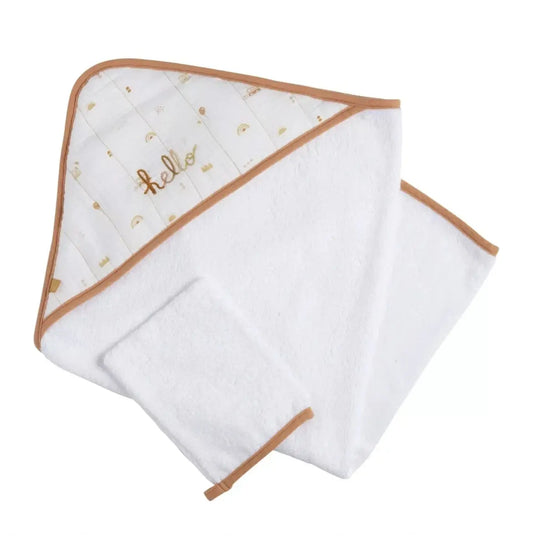 Cape de bain + Gant - SUNLIGHT Sauthon