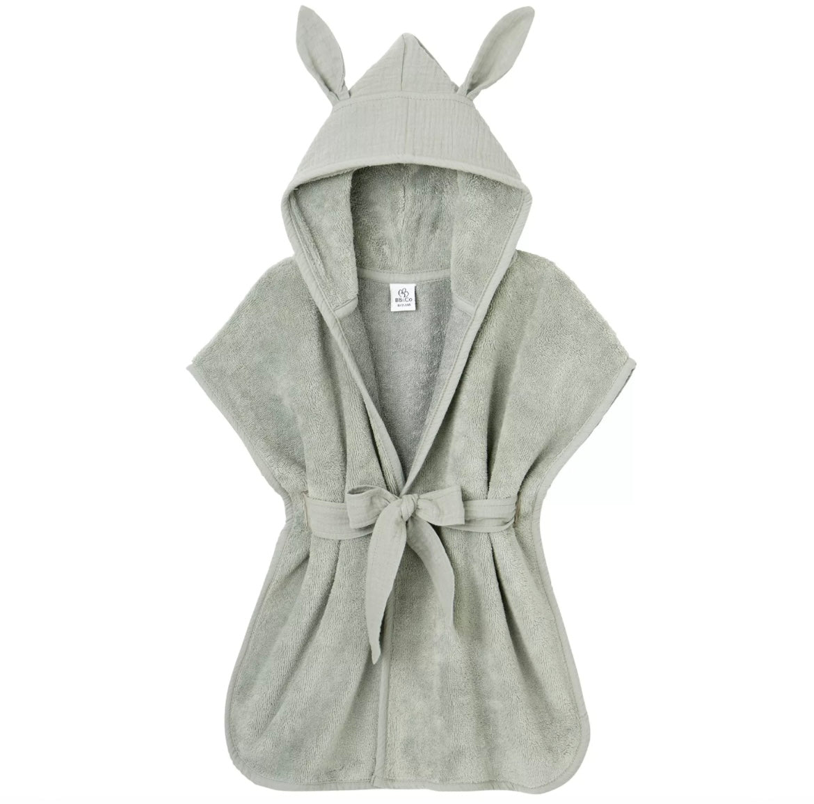 Peignoir en bambou - VERT DE GRIS