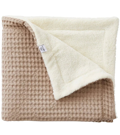 Maxi couverture bébé en coton gaufré - LATTE BB Cigogne