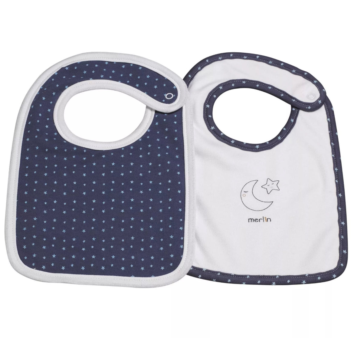 Lot 2 bavoirs - MERLIN MERLIN BB Cigogne