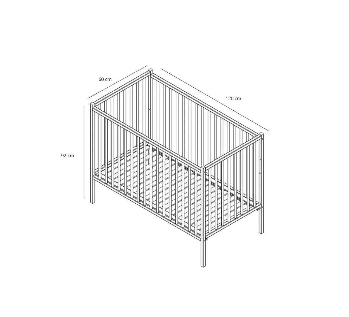 Lit Rémi 60 x 120 - Brut - Combelle COMBELLE