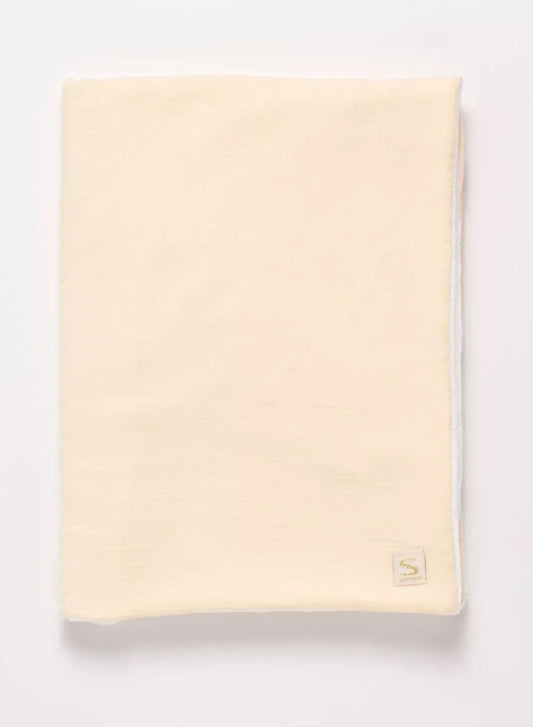 Couverture bébé en gaze de coton et polaire - VANILLA BB Cigogne