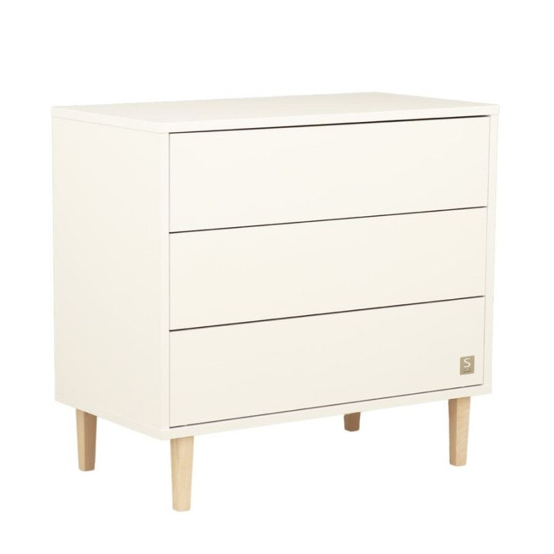 COMMODE 3 TIROIRS PALOMA Bois blanc Sauthon