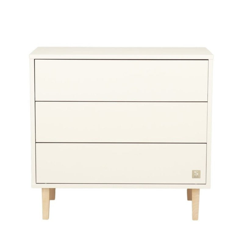 COMMODE 3 TIROIRS PALOMA Bois blanc Sauthon